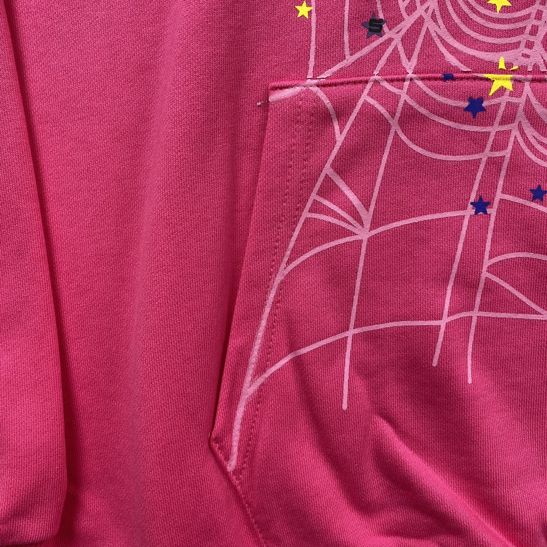 SP5DER P*NK V2 SWEAT À CAPUCHE ROSE