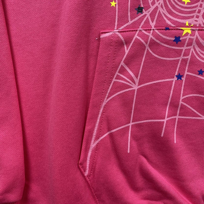SP5DER P*NK V2 SWEAT À CAPUCHE ROSE