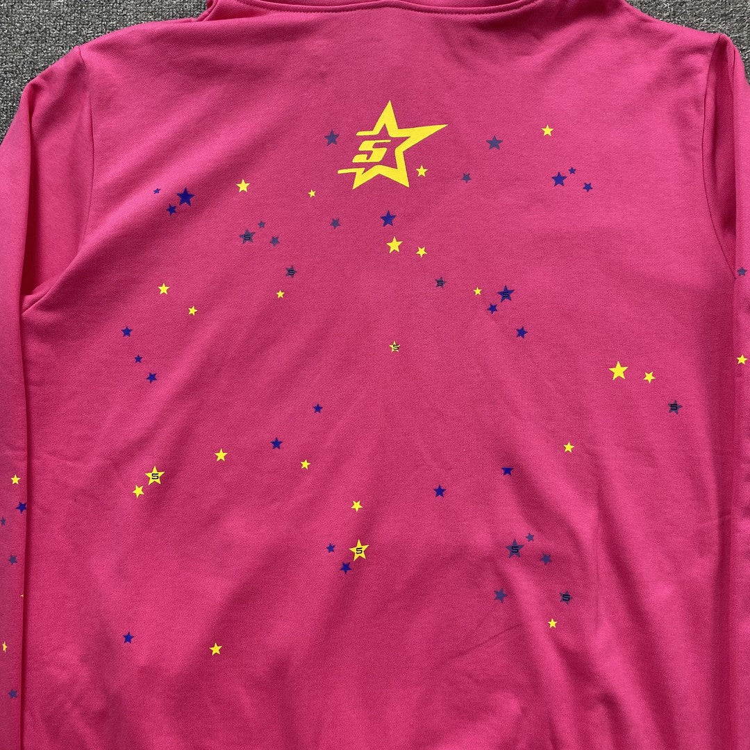 SP5DER P*NK V2 SWEAT À CAPUCHE ROSE