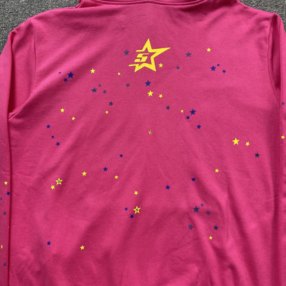 SP5DER P*NK V2 SWEAT À CAPUCHE ROSE