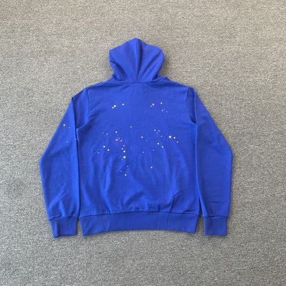 SP5DER TC SWEAT À CAPUCHE BLEU