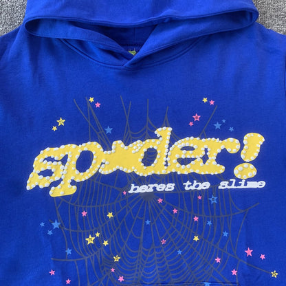 SP5DER TC SWEAT À CAPUCHE BLEU