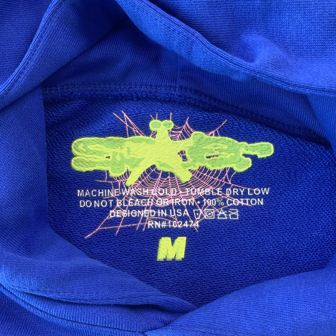 SP5DER TC SWEAT À CAPUCHE BLEU