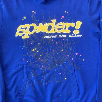 SP5DER TC SWEAT À CAPUCHE BLEU