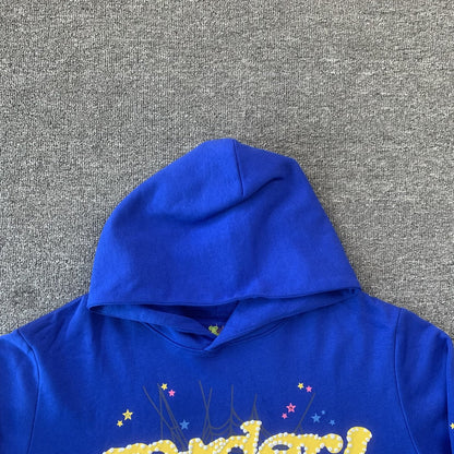 SP5DER TC SWEAT À CAPUCHE BLEU