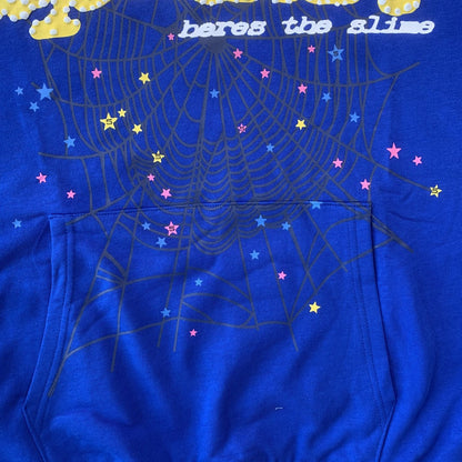 SP5DER TC SWEAT À CAPUCHE BLEU