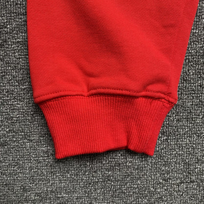 SP5DER WORLDWIDE RED ANGEL NUMÉRO 555 SWEAT À CAPUCHE ROUGE