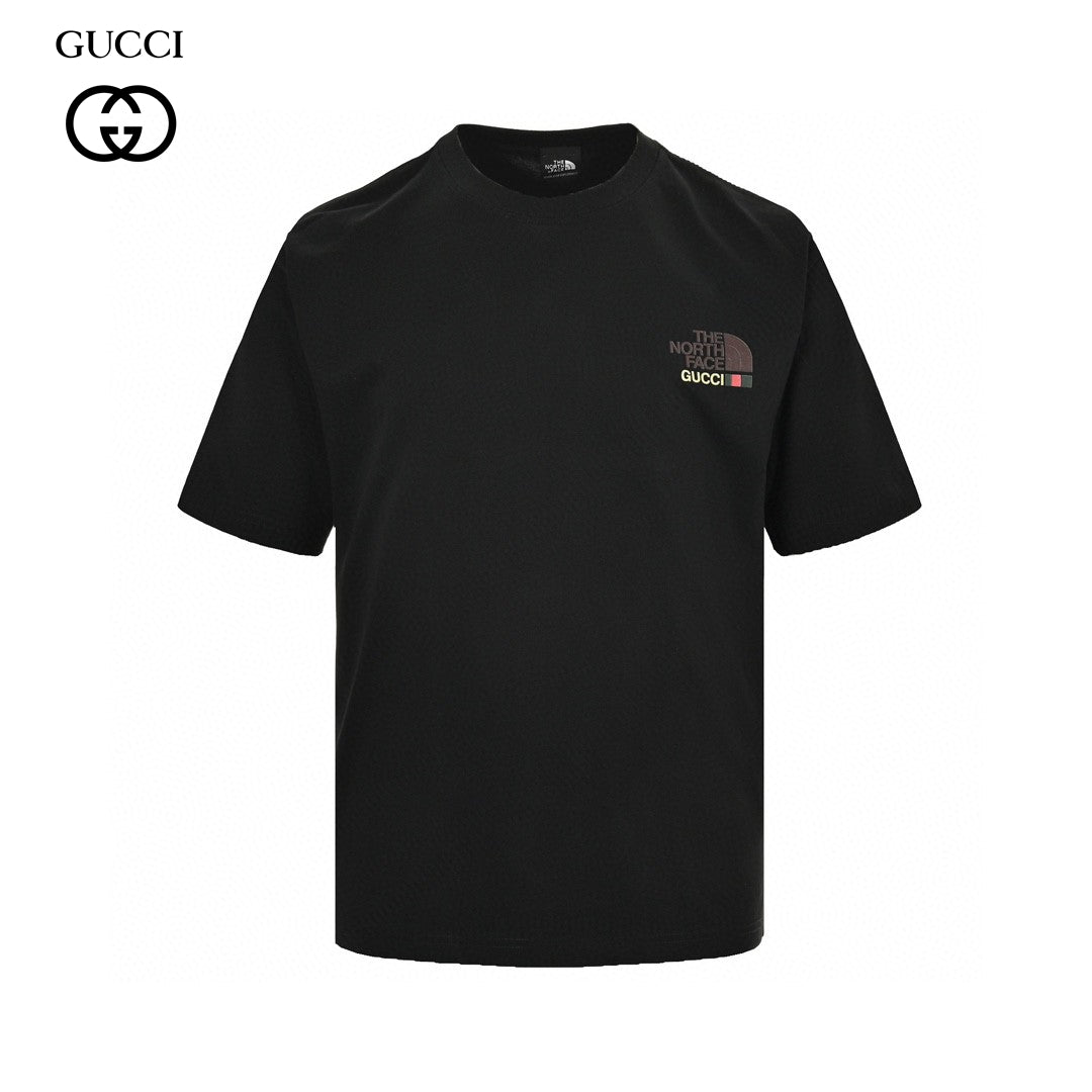 T-shirt The North Face x Gucci à imprimé nature (noir)