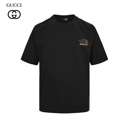 T-shirt The North Face x Gucci à imprimé nature (noir)