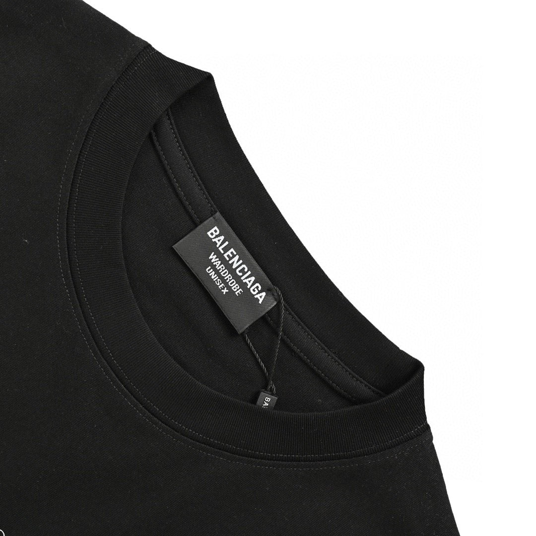 T-shirt noir Balenciaga 1917
