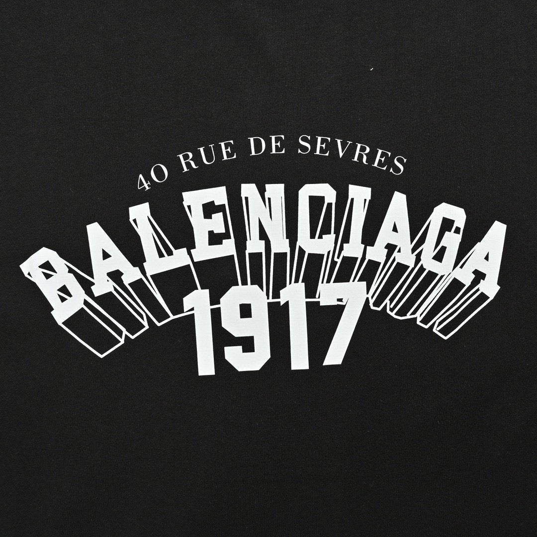 T-shirt noir Balenciaga 1917