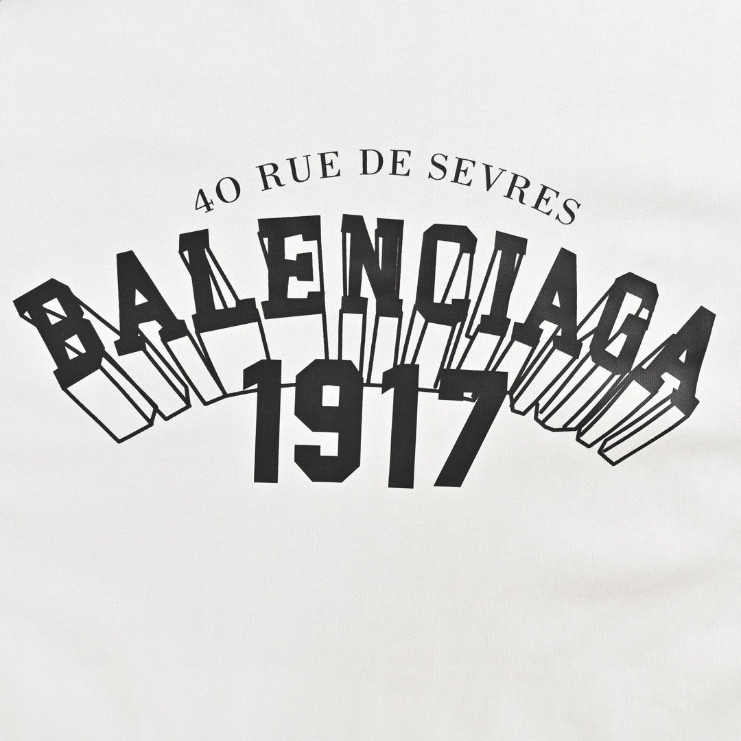 T-shirt blanc Balenciaga 1917