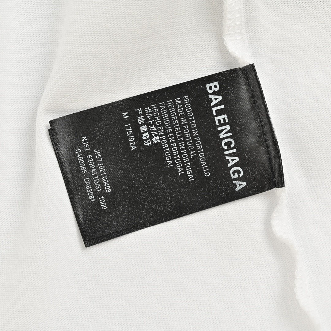 T-shirt blanc Balenciaga 1917
