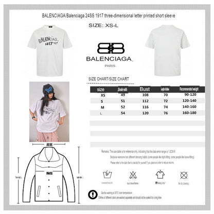 T-shirt blanc Balenciaga 1917