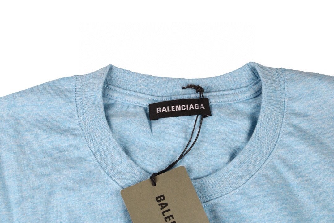 T-shirt Balenciaga à logo basique - Bleu clair