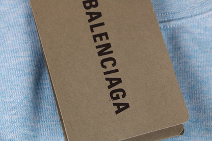 T-shirt Balenciaga à logo basique - Bleu clair