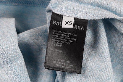 T-shirt Balenciaga à logo basique - Bleu clair