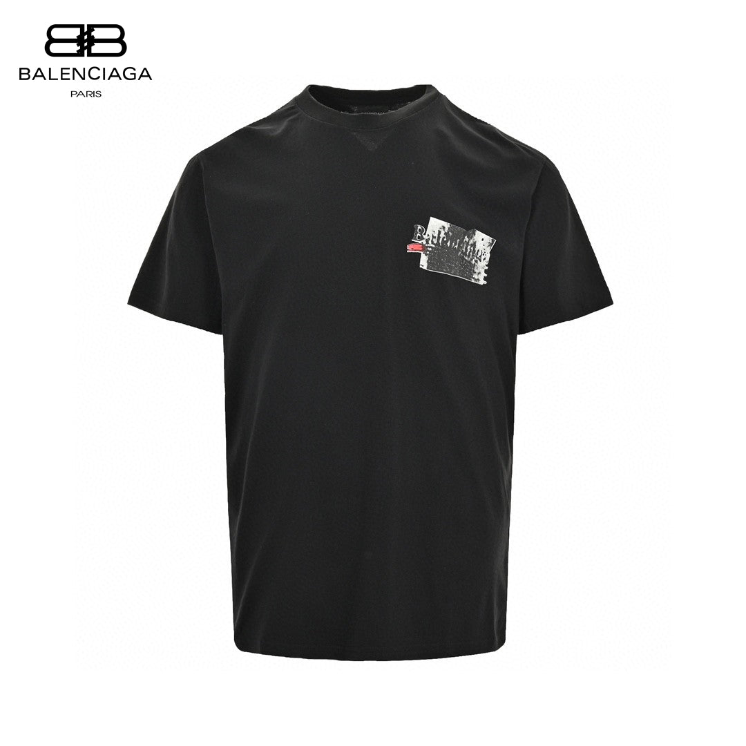 T-shirt graphique noir Balenciaga