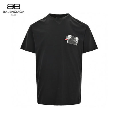 T-shirt graphique noir Balenciaga
