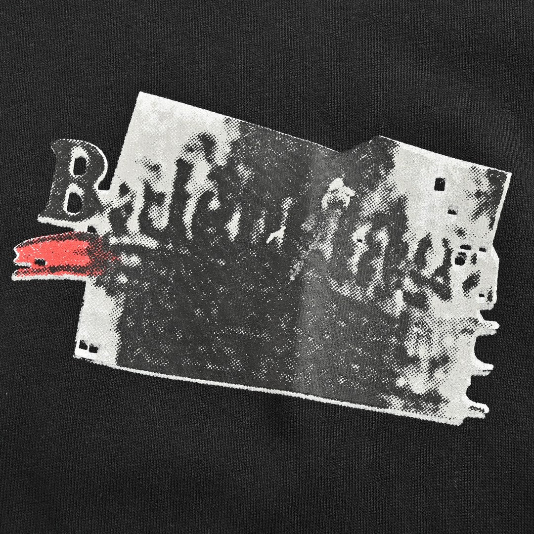 T-shirt graphique noir Balenciaga