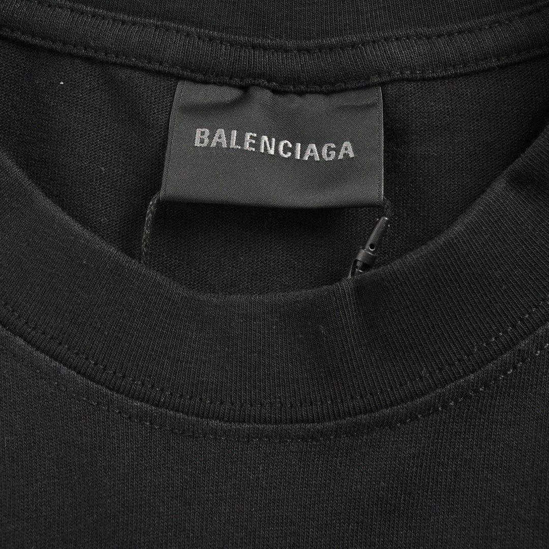 T-shirt graphique noir Balenciaga