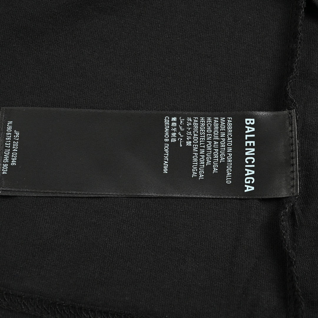 T-shirt graphique noir Balenciaga