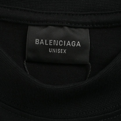 T-shirt noir Balenciaga avec motif EREWHON