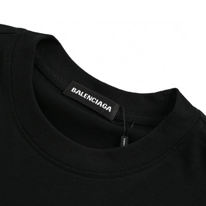 T-shirt noir Balenciaga à motif graphique