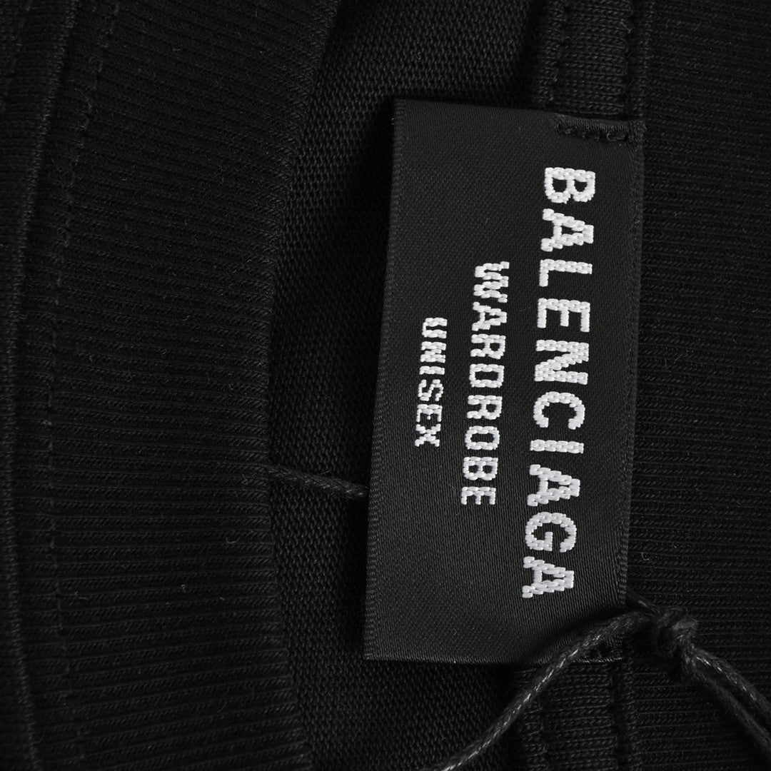 T-shirt noir Balenciaga à motif montagne