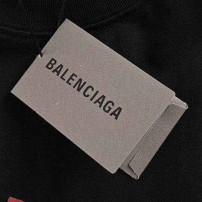 T-shirt noir Balenciaga à motif montagne