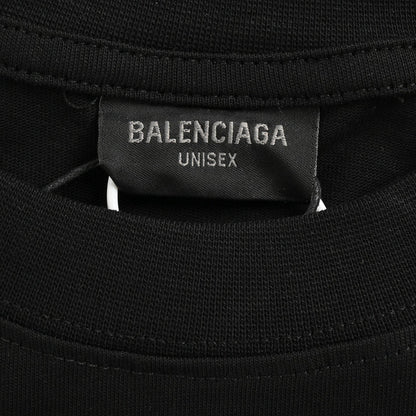 T-shirt Balenciaga à logo bleu (noir)
