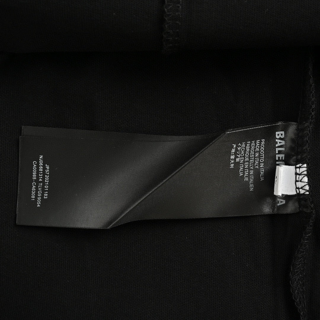 T-shirt Balenciaga à logo bleu (noir)