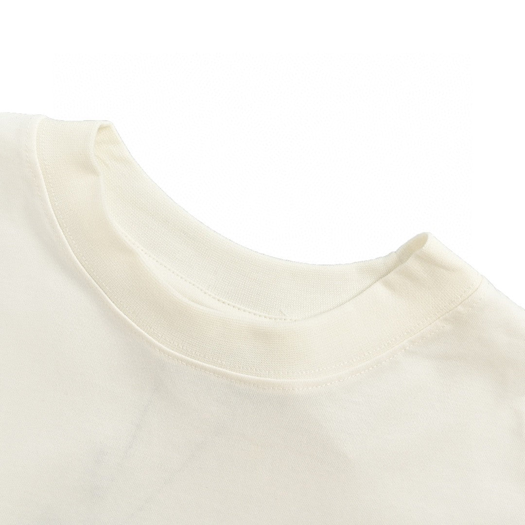 T-shirt Balenciaga à logo bleu (blanc)