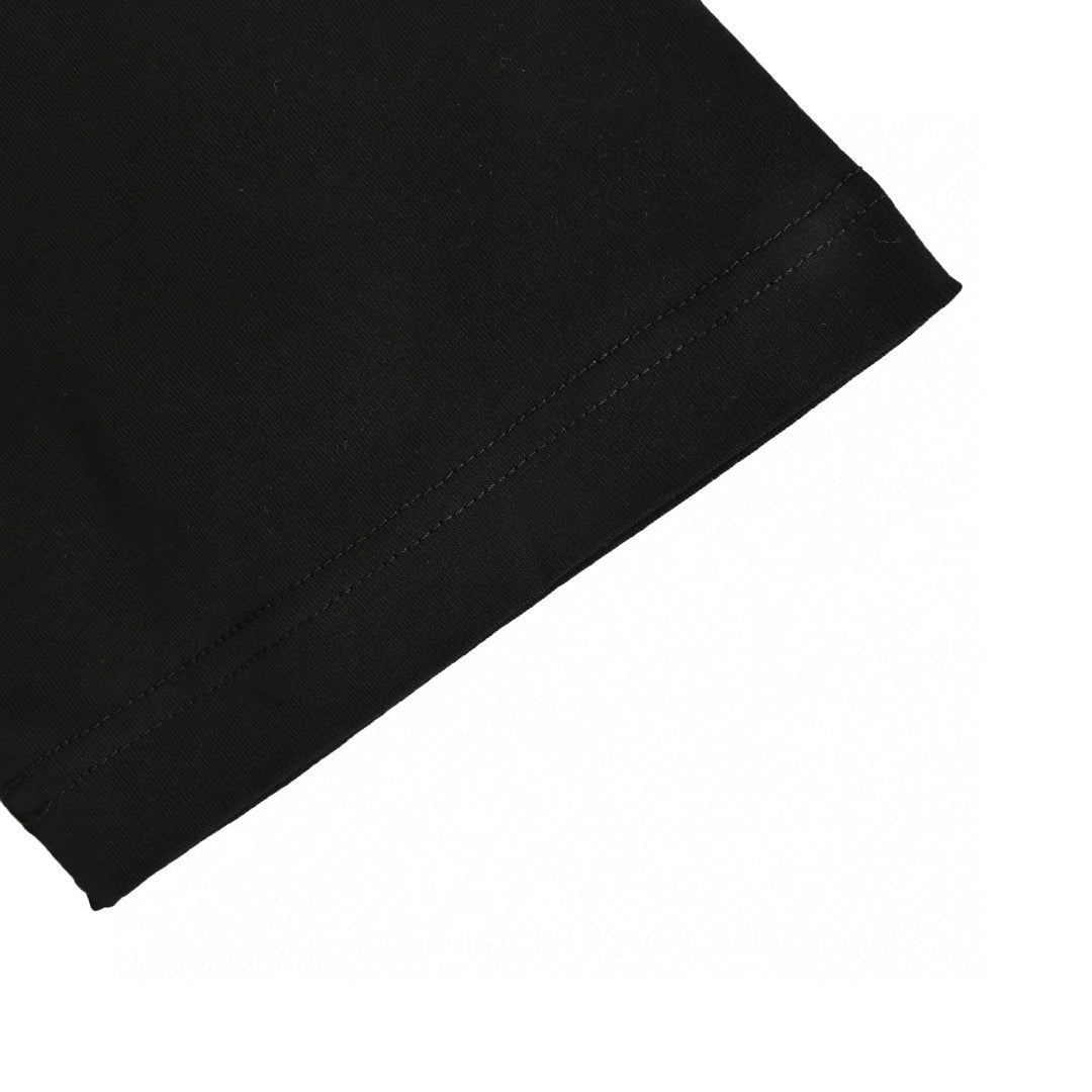 T-shirt Balenciaga à logo craquelé (noir)