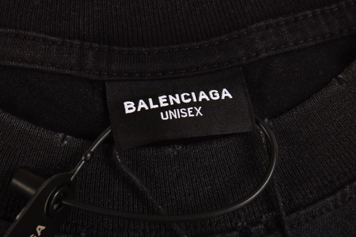 T-shirt Balenciaga Devil's Eiffel Tower noir