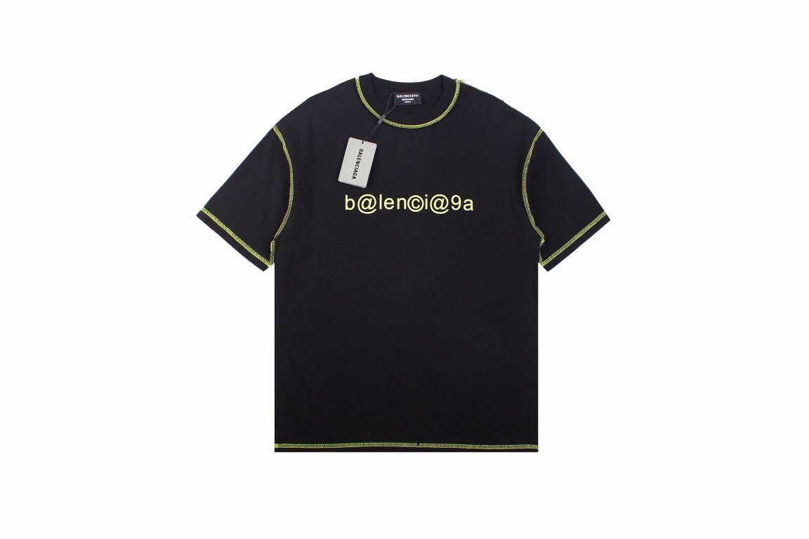 T-shirt Balenciaga Digital Age Logo - Noir