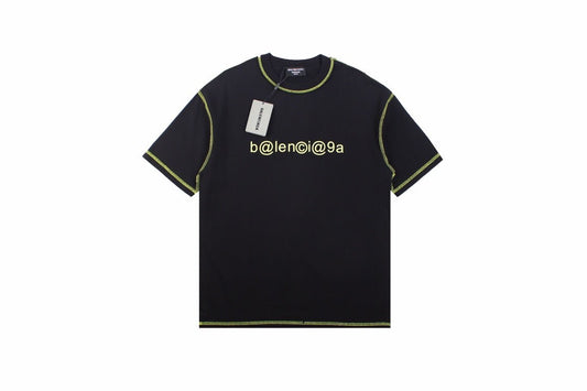 T-shirt Balenciaga Digital Age Logo - Noir