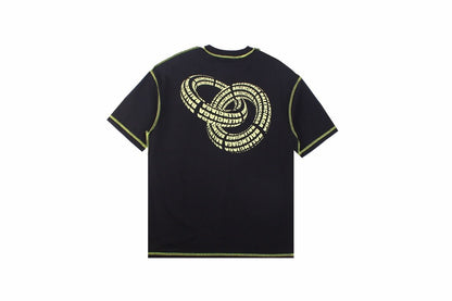 T-shirt Balenciaga Digital Age Logo - Noir