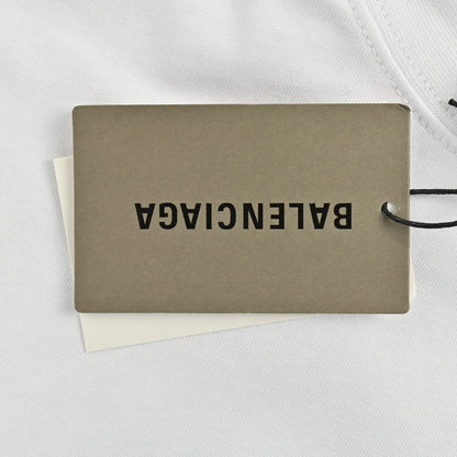 T-shirt Balenciaga à logo déformé (blanc)