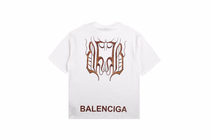 T-SHIRT BLANC BALENCIAGA À DOUBLE B LOGO