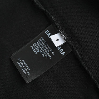 T-shirt Balenciaga avec logo brodé (noir)