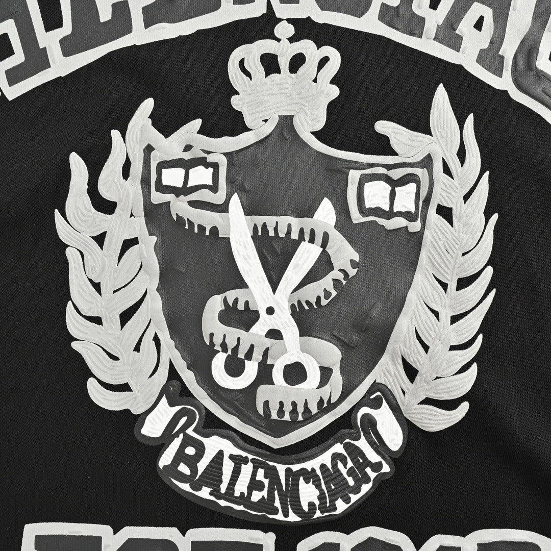 T-shirt Balenciaga Est. 1917 à blason (noir)