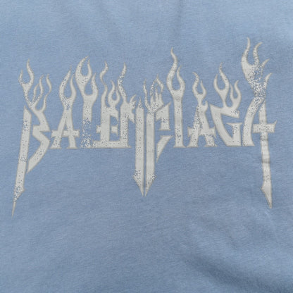 T-shirt Balenciaga à logo flamme (bleu)