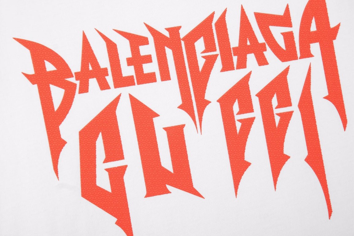 T-shirt Balenciaga à logo gothique - Blanc