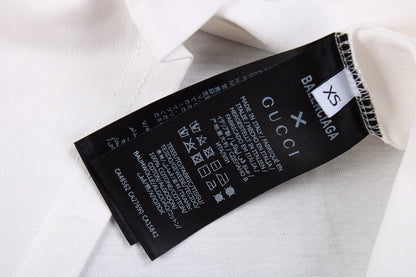 T-shirt Balenciaga à logo gothique - Blanc