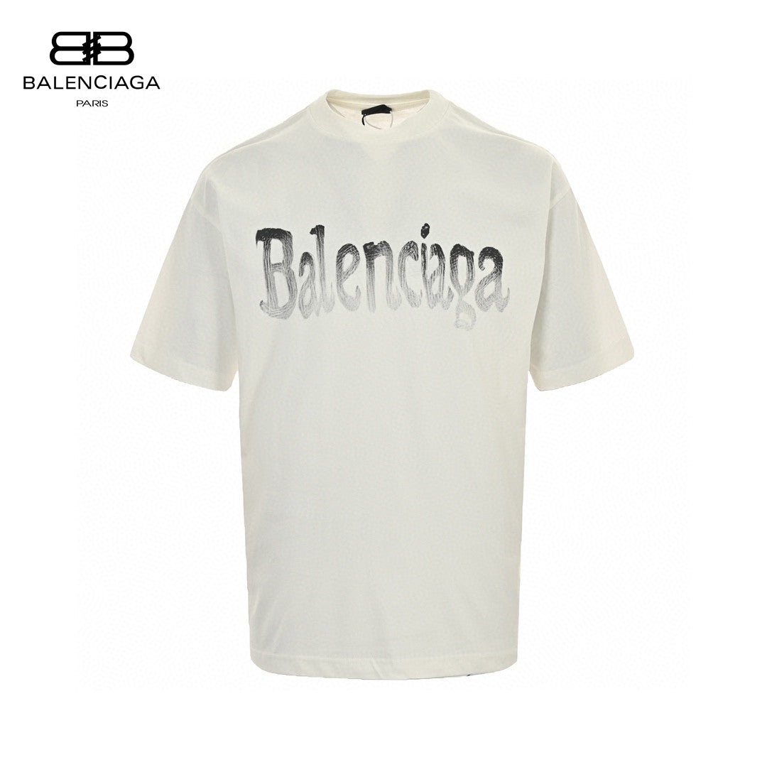 T-shirt Balenciaga à logo dégradé