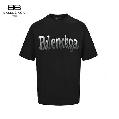 T-shirt Balenciaga à logo dégradé (noir)