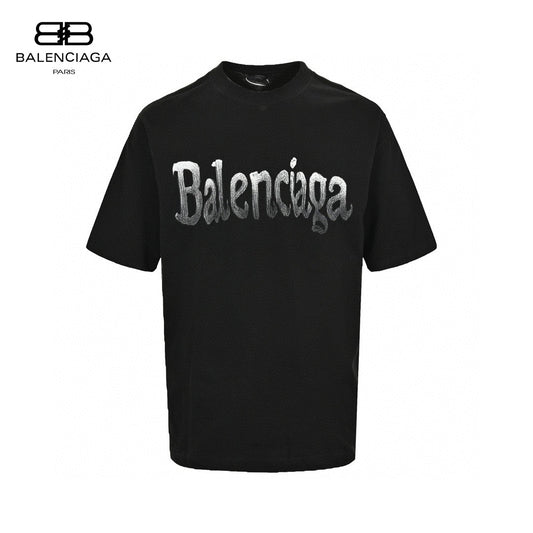 T-shirt Balenciaga à logo dégradé (noir)