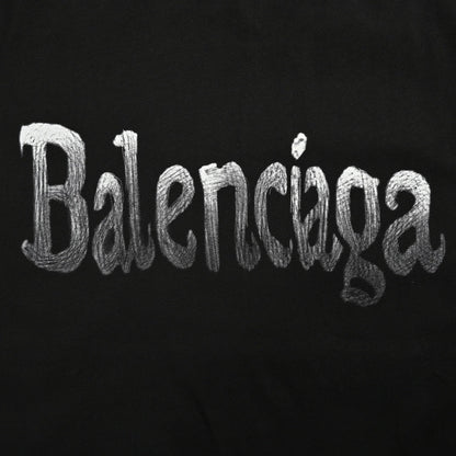 T-shirt Balenciaga à logo dégradé (noir)