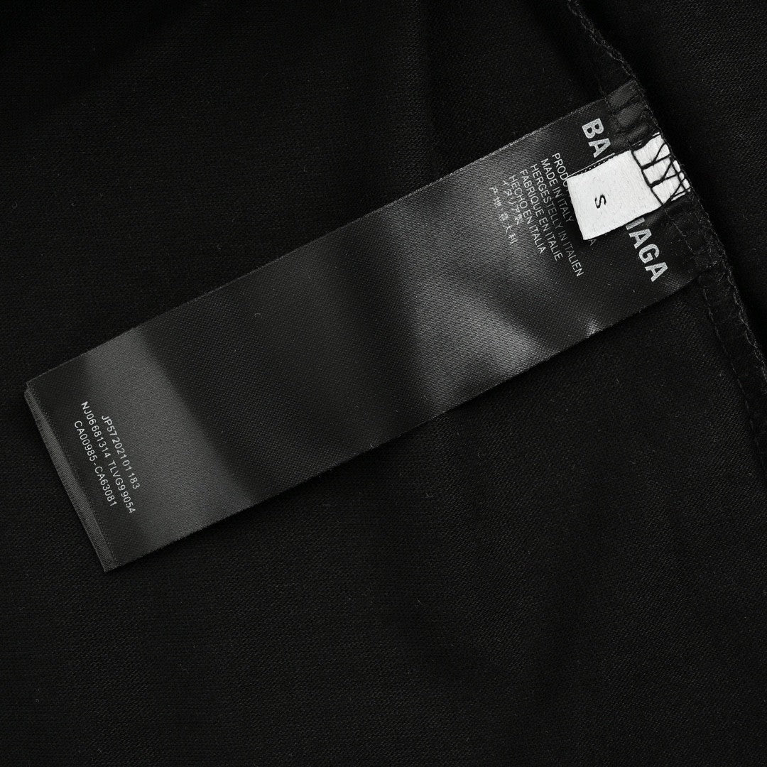 T-shirt Balenciaga à logo dégradé (noir)